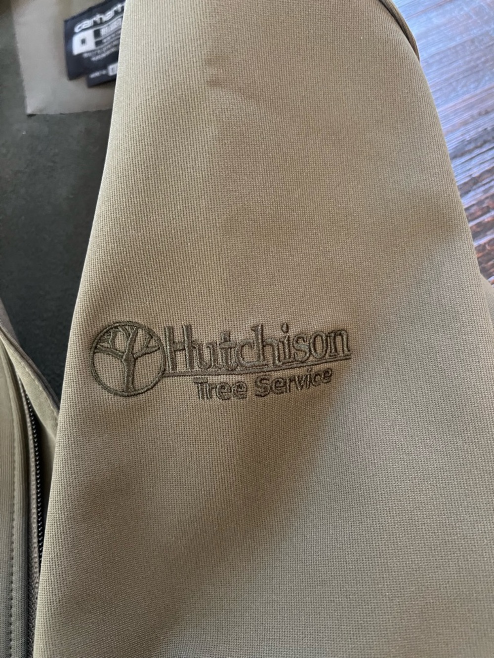 CARHARTT RAIN DEFENDER  RELAXED FIT HEAVYWEIGHT SOFTSHELL JACKET Logo SIZE M - Picture 8 of 14